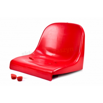Siedzenie sadzarki uniwersalne wzmocnione jasno czerwone plastikowe